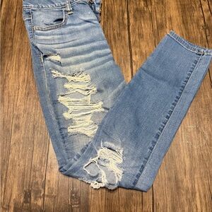 Distressed Blue Jeans for Women
